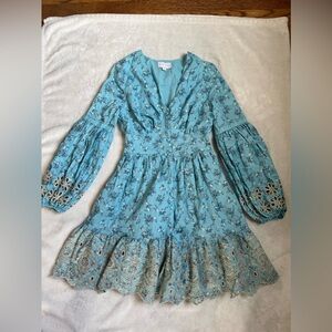 Floral Light Blue Dress XS from A Collective Story